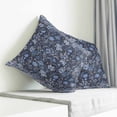 thumbnail image 3 of Navy Blue Floral Pillow Covers 26x26 Inch Decorative Throw Pillow Cover, Ethnic Tribe Abstract Art Flowers Sofa Pillowcases Accent Cushion Case Home Decor Bedroom Living Room, 3 of 6