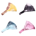 thumbnail image 1 of Diadema con Tinte Anudado Jinwen 4 Piezas Estiramiento Ancho para el Cabello, 1 of 8