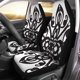 thumbnail image 1 of Juego de 2 Fundas de Asiento ABPHQTO para Coche Mayólica Blanco y Negro Universal, 1 of 4