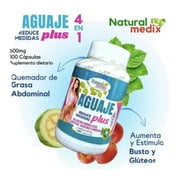 Aguaje Plus Natural Medix 4x 1 Estimula aumento caderas y bustos y ayuda con la eliminacion de grasa Abdominal 100 capsulas