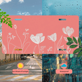 thumbnail image 5 of 1 Pcs 2D Flat License Plate Covers & Frames, White Flowers For Decorative Front, Waterproof For Decoration Aluminum License Plate Covers & Frames Cover For Men Women, 12" X 6", 5 of 7