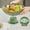 Green, variant on Plastic Fruit Bowl with Detachable Draining Base, Decorative Serving Bowl, Household Tall Flower Large Capacity Fruit Plates, Removable Striped Drainage Basket, for Candy, Snacks, Fruit