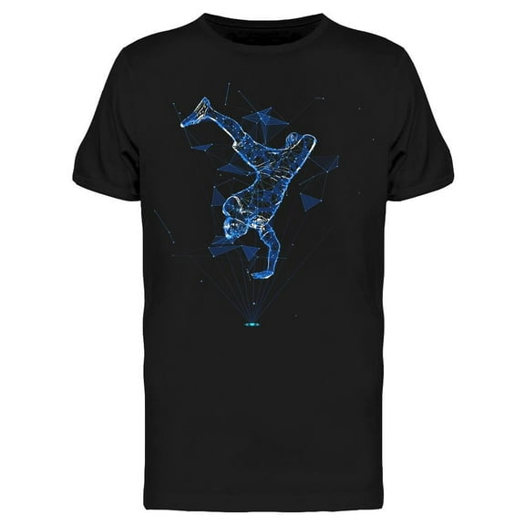Hologram Break Dance T-Shirt Men -Image by Shutterstock, Male x-Large