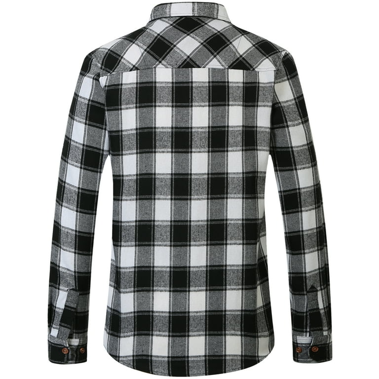 black and white plaid shirt walmart