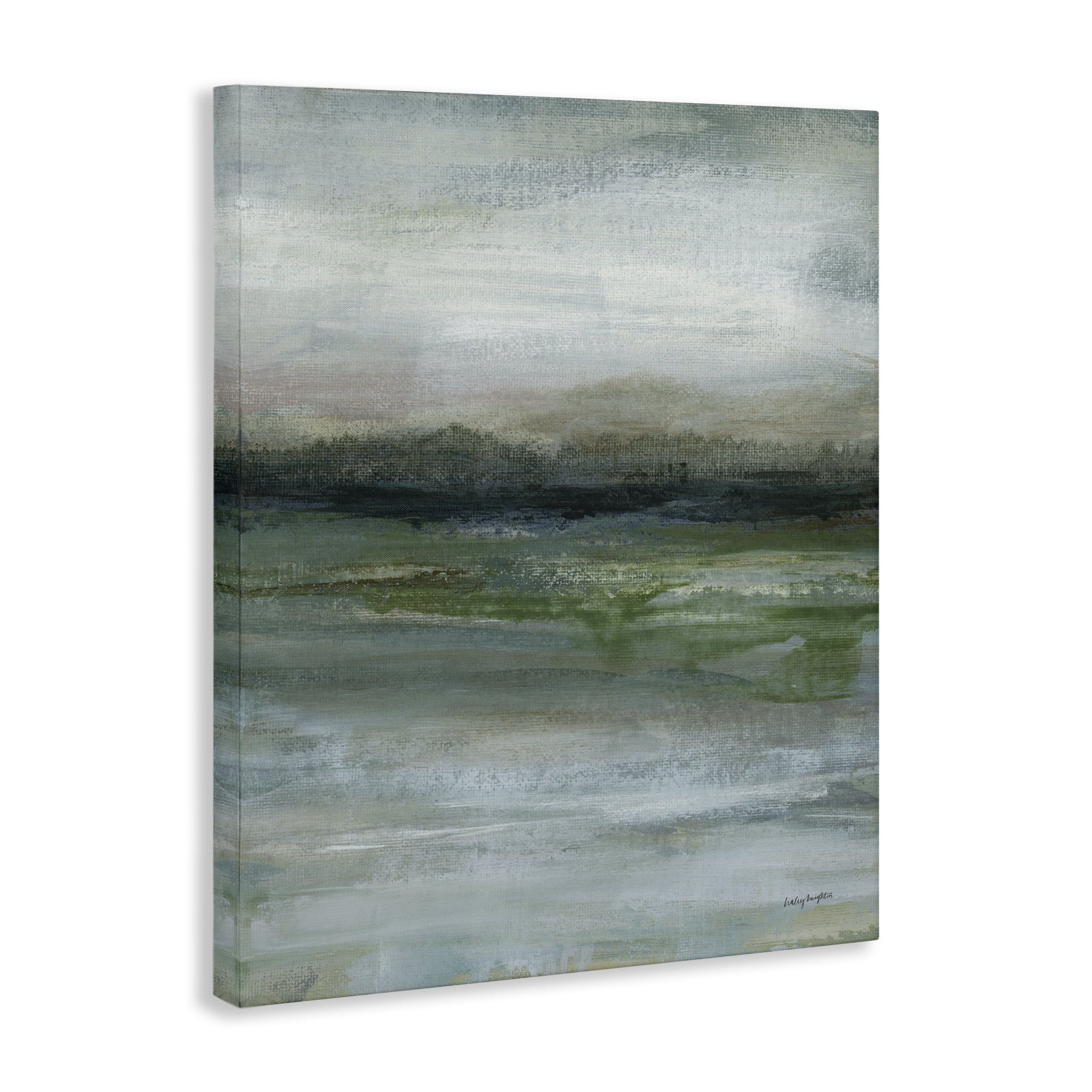 Stupell Industries Abstract Landscape View Abstract Painting Wrapped Canvas Art Print Wall Art, 30 x 40
