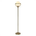 thumbnail image 3 of Henn&Hart 11" Brass Metal/Glass Floor Lamp, 3 of 9