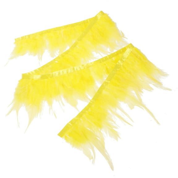 HEMOTON Sewing Trim and Embellishments DIY Supply Plume Fabric Ribbons Materials Yellow