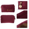 thumbnail image 3 of Ofertas Únicas 1 Pc Bolsa de Maquillaje Bordada 7.09"x2.36"x3.94" Roja, 3 of 6