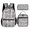 Tribal Face Frenzy, variant on 3-in-1 Backpack Set, Includes Bookbag, Insulated Lunch Bag, and Pencil Case,Tribal Face Frenzy