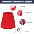 thumbnail image 3 of Phlegsive Red Fabric Lampshade for Table/Chandelier/Wall/Floor/Pendant Lights, 3 of 6