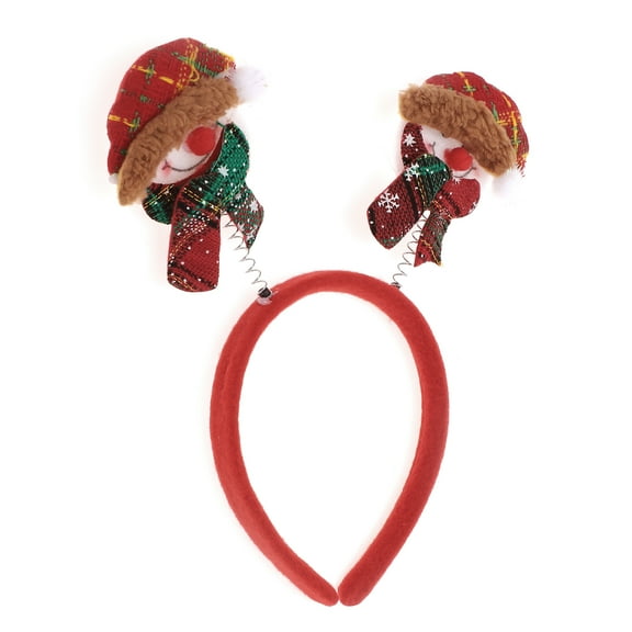 Unique Bargains 1 Pc Cute Santa Claus Headband for Halloween 4.72" Diameter Red White