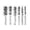 Silver, variant on Six Piece Brass Drill Bit And Cleaning Brush Set For Pipes Bottles Versatile Scrubbing Tools Great For Metal Wire Brushes With 8-19 Mm Hex Shanks 6PCS
