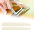 thumbnail image 6 of Rushawy 2 pieces electric guitar bone saddle 42 x 3.5 mm for 6 string guitar accessories White, 6 of 9