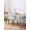 Gray White, variant on Green Abstract Table Cloth, Modern Oil Painted Art Contemporary Waterproof Tablecloth for Rectangle Tables, Reusable Washable Fabric Table Cover for Restaurant Kitchen Dining Tables 52"x70"