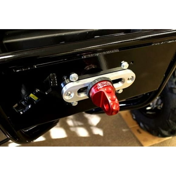 Factor 55 Winch Cable Shackle Mount 00110-04 ProLink XTV; Fits 1/2 And 5/8 Inch Shackles/D-Rings; Fits 1/4 Inch Steel Cable/Synthetic Winch Rope; 6000 Pound Load Capacity; Powder Coated; Black