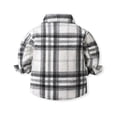 thumbnail image 7 of MexChoioe Kids Plaid Flannel Shirt Jacket Button Down Long Sleeve Outerwear with Chest Pockets Fall Winter Casual Daily Street Coat for Boys, 7 of 7
