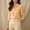 #0202-Yellow, variant on Womens Blouse 3/4 Sleeve Striped Button Down Puff Sleeve Lapel Top Elegant Breathable for Office Casual