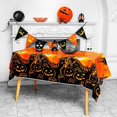 thumbnail image 1 of Orange Halloween Plastic Tablecloths,Halloween Disposable Tablecloths,Halloween Party Decoration Supplies Plastic Tablecloths54 x70 inches, 1 of 4