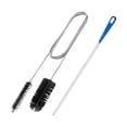 thumbnail image 1 of 2 Piezas Cepillo Limpieza Tuberías Cepillo Flexible Largo Doble Cabeza Limpiador Acero Inoxidable Nylon para Quitar Residuos Uso Práctico en Cocina Y, 1 of 9