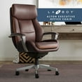LaZBoy Alton High Back Ergonomic Office Chair, Bonded Leather, Swivel
