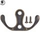 thumbnail image 2 of Perchas de Pared ANGGREK Gancho Retro 10 Unidades Bronce Cian 2.008 x 1.063 In Para Abrigos, 2 of 8
