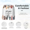 thumbnail image 4 of Kdxio Cat Paws Print Men'S Swim Trunks With Compression Liner 7 Inch Inseam Quick Dry Swim Shorts, 4 of 7