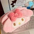 thumbnail image 4 of Sanrioed Hello Kitty Plush Pencil Case My Melody Cinnamoroll Purin Cartoon Storage Bag Large Capacity Makeup Bag Stationery Gift, 4 of 5