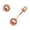 Colorname Misc: 3mm, variant on Real 14k Rose Gold 3-8mm Ball Screw Back Safety Earrings Cartilage Second Hole (3 Millimeter) Body Piercing Screw for Wo