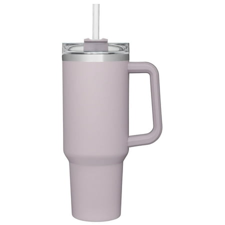 

Adventure Travel Reusable Vacuum Quencher Tumbler with Straw Leak Resistant Lid Stainless Steel Insulated Cup Maintains Heat Cold Ice for Hours（Not Stanley）