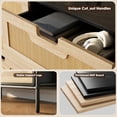 thumbnail image 4 of Eastvita Commode Moderne en Bois Noir une Unité de Rangement Pratique, 4 of 5