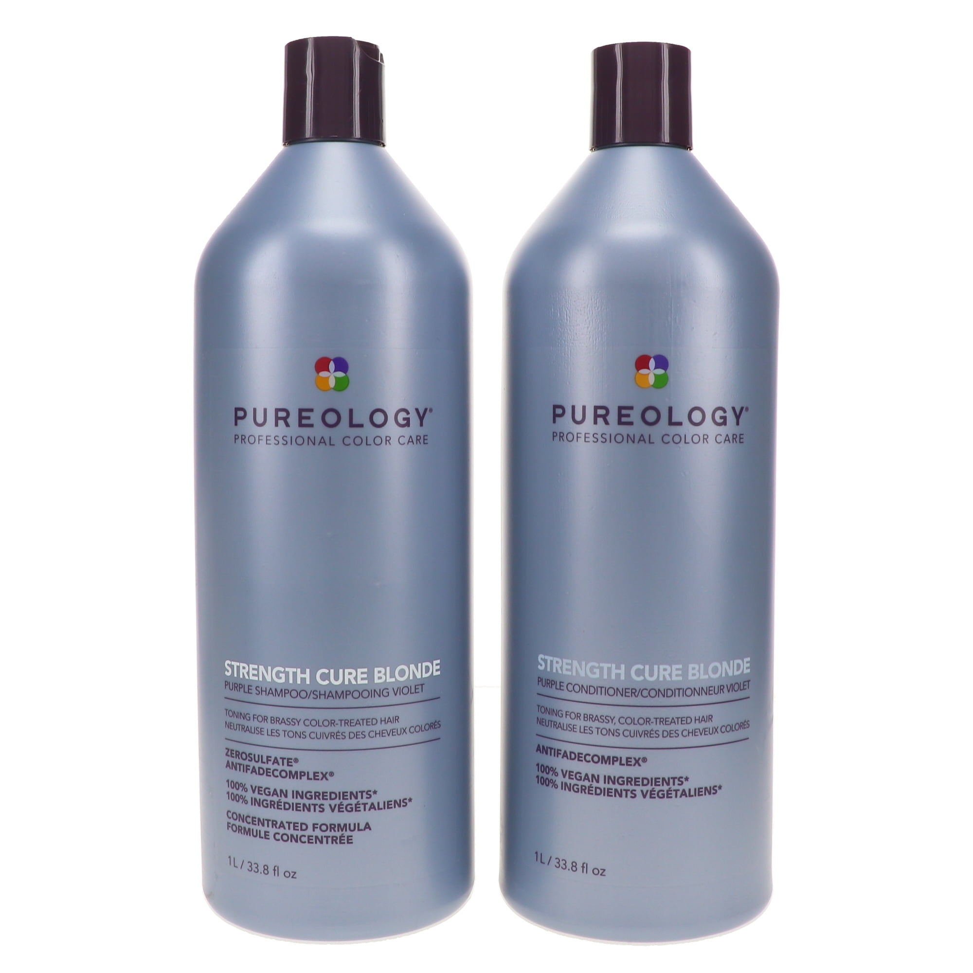 Pureology Strength Cure Best Blonde Purple Shampoo 33.8 oz & Strength ...