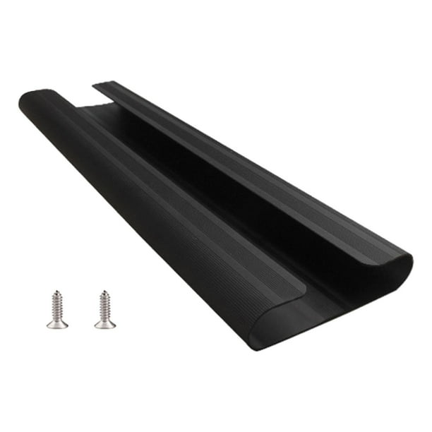 Soporte para copas de vino debajo del gabinete, estante colgante para copas, almacenamiento sencillo para copas Negro