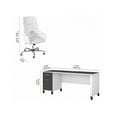 thumbnail image 5 of Bush Furniture Somerset 72" Office Desk with Chair Storm Gray/White (SET031SGWH), 5 of 8