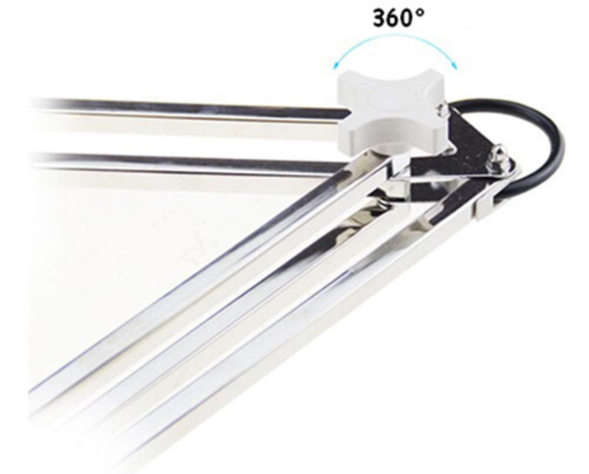 INTBUYING 15X Magnifier LED Lamp Light Magnifying White Glass Lens Desk Table Repair Tool