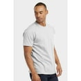 thumbnail image 3 of DailyWear Men's Short Sleeve Crew Neck Cotton T-Shirt, Solid Color, Heather Grey, 3 Pack, 3XL, 3 of 4