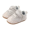 thumbnail image 7 of enyan Todd'ler Shoes Gir'l B'aby Sock Shoes Todd'ler Non-Slip Slippers Infant Walking Shoes Soft Rubber Sole Sneakers for B'aby B'oys G'irls White,Size 3, 7 of 7