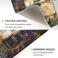 thumbnail image 3 of Absorbent Dish Drying Mat for Kitchen Counter 18x24 Inch Wine Dish Drying Mat Microfiber Red Wine Glass Dish Mat Drainer Rack Mats Fast Dry Bottles Dish Dry Pad Protector Kitchen Accessories, 3 of 6