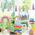 thumbnail image 4 of 3 Pieces Garland  Rainbow Wall Hanging Decor for Boho - Tassel Garland Pom Pom Ball Banner Baby Shower Chirstmas Birthday Party Décor   A, 4 of 9
