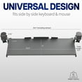 thumbnail image 3 of Keyboard and Mouse Under Desk Slider Tray VIVO MOUNT-KB15EB, 3 of 9