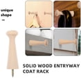 thumbnail image 4 of 6 ganchos de pared de madera para entrada, perchero de madera maciza con espacio de almacenamiento para colgar ropa, sombreros y toallas, decorativo y funcional, 4 of 7