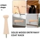 thumbnail image 4 of 6 ganchos de pared de madera para entrada, perchero de madera maciza con espacio de almacenamiento para colgar ropa, sombreros y toallas, decorativo y funcional, 4 of 7