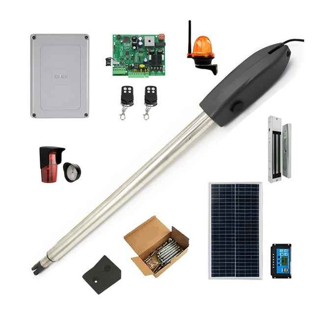 Automatic Gate Opener Kit Light Duty Single Gate Operator For Single Swing Up To 19 Feet OR 660 Pounds Gate Motor ,Long Lasting