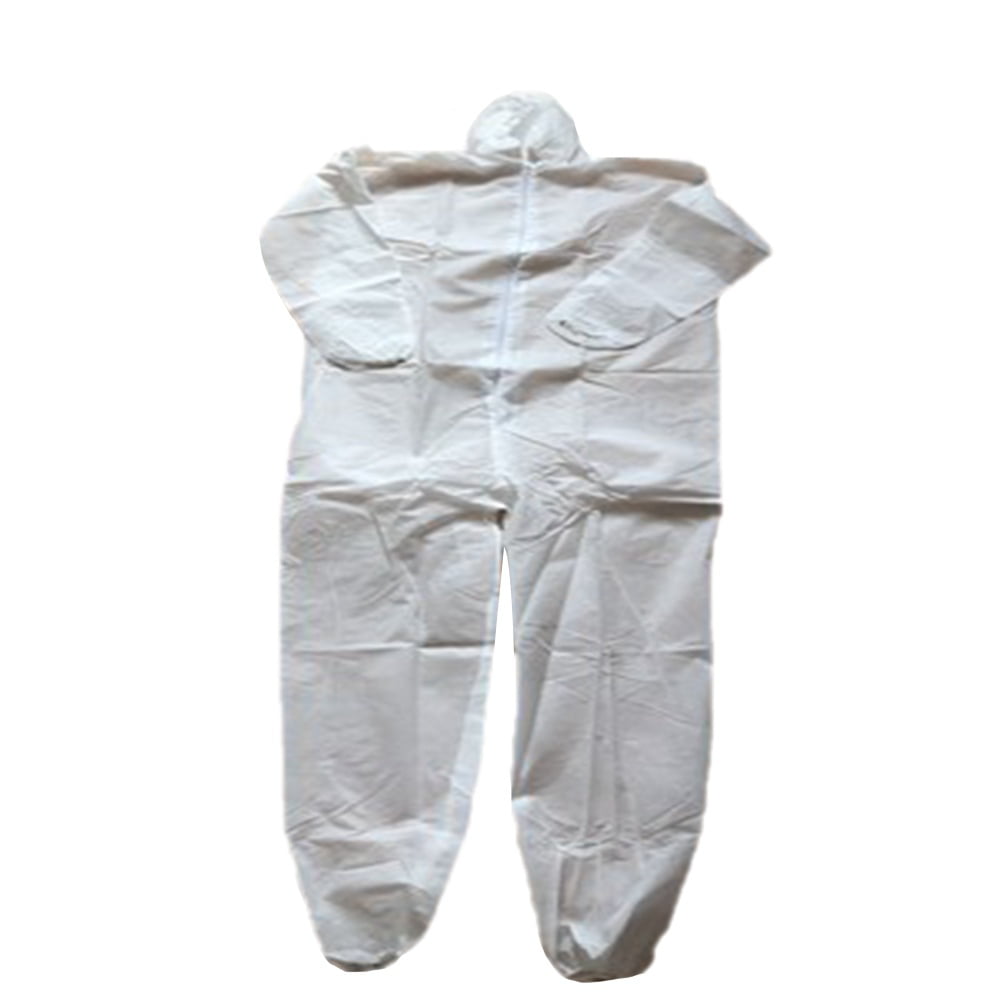 Disposable Coverall for Adults Long Sleeve Hooded Protective Suit ...