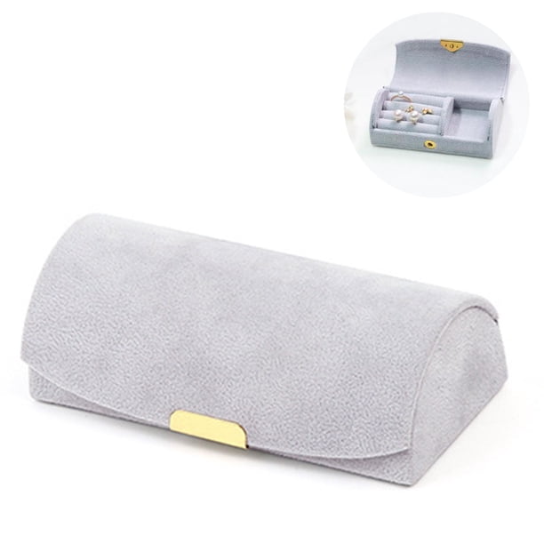 Caja de joyería arqueada de gama alta, bolsa de almacenamiento de joyería portátil de viaje, caja de almacenamiento de joyería de pendiente de pulsera Zhivalor Joyeros