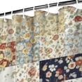 thumbnail image 3 of Pioneer Flower Floral Print Pattern Shower Curtain 72"x84", Bathroom Decorative Shower Curtain Set with 12 Hooks, Waterproof Washable, 3 of 6