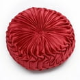 thumbnail image 2 of Nvzi-a Throw Pillows Velvet Pleated Round Pumpkin Couch Cushion Floor Filled Cushion for Home Sofa Chair Bed Car Decor （Navy blue), 2 of 4