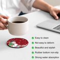 thumbnail image 3 of Red Snowman Christmas Coasters Set of 4, Absorbent Coasters for Drinks, Gifts Xmas Tree Winter Snowflake Coaster for Desk Coffee Table Protection, Home Decor House Warming Gifts 4", 3 of 8