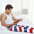 thumbnail image 6 of Picia American Patriotic Stars And Stripes Mens Soft Woven Cotton Elastic Waistband Sleep Pajama Pant Lounge Sleep Pant With Pockets And Drawstring-XX-Large, 6 of 9