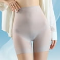 thumbnail image 3 of Xioeram Ice Silk Safety Shorts Seamless High Waist Underwear Ultra Thin Breathable Slimming Leggings Skin-Friendly Tight Fit Panties for Women Daily Wear Home, 3 of 8