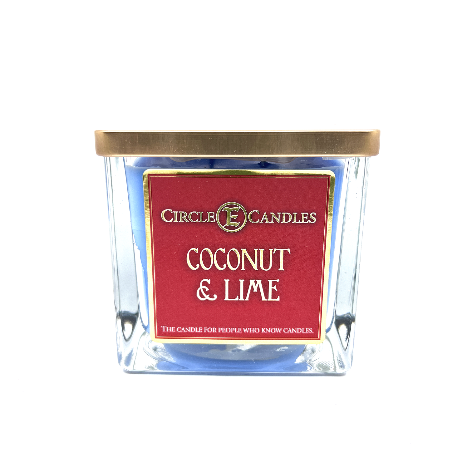 Circle E Candles, Coconut Lime Scent, Medium Size Jar Candle, 22oz, 2